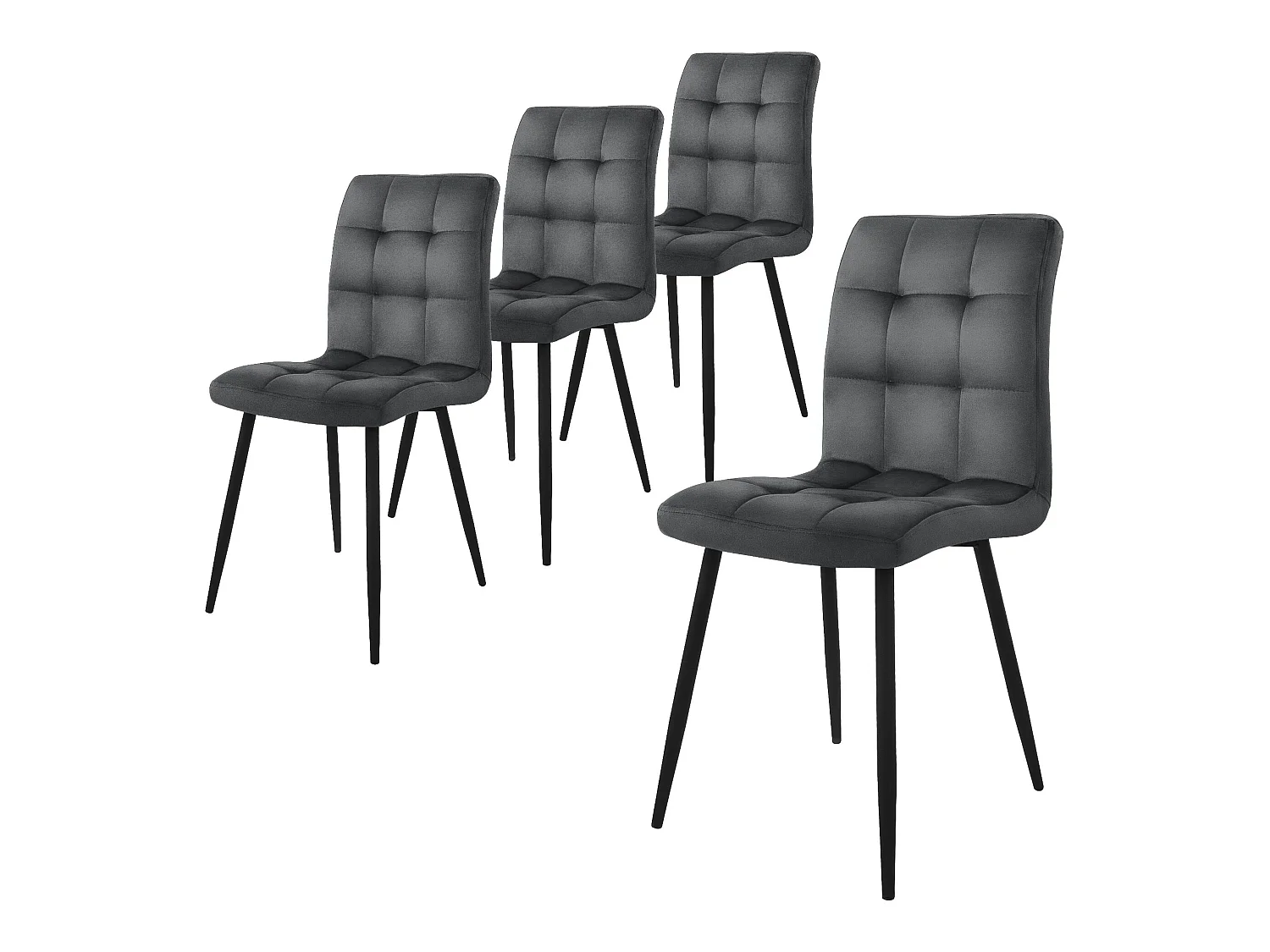 Lot de 4 chaises Chaise de salle à manger Chaise de cuisine Chaise de salon Chai