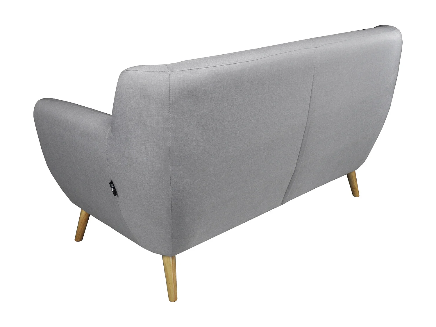 Divano 2 posti in tessuto grigio dallo stile scandinavo mod. Emily