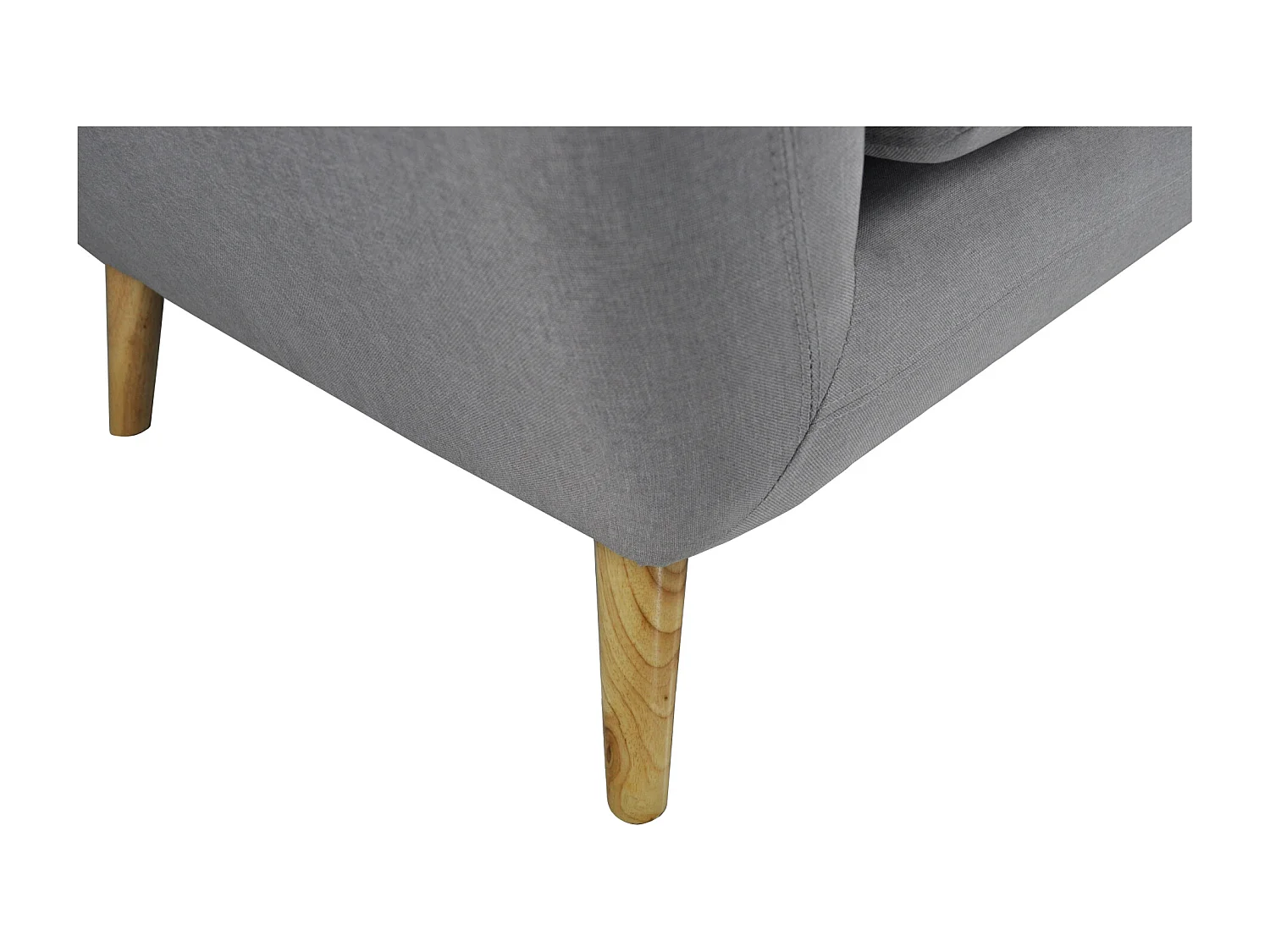 Divano 2 posti in tessuto grigio dallo stile scandinavo mod. Emily