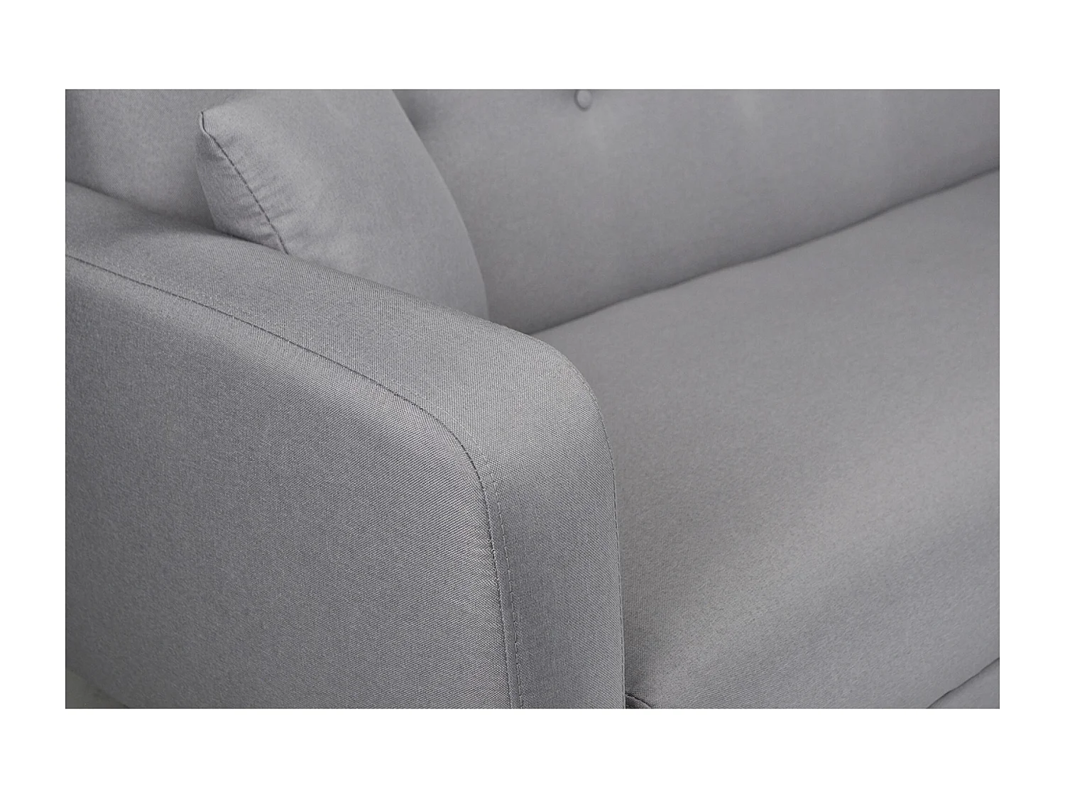 Divano letto clic clac in tessuto grigio, divano 3 posti mod. Henry