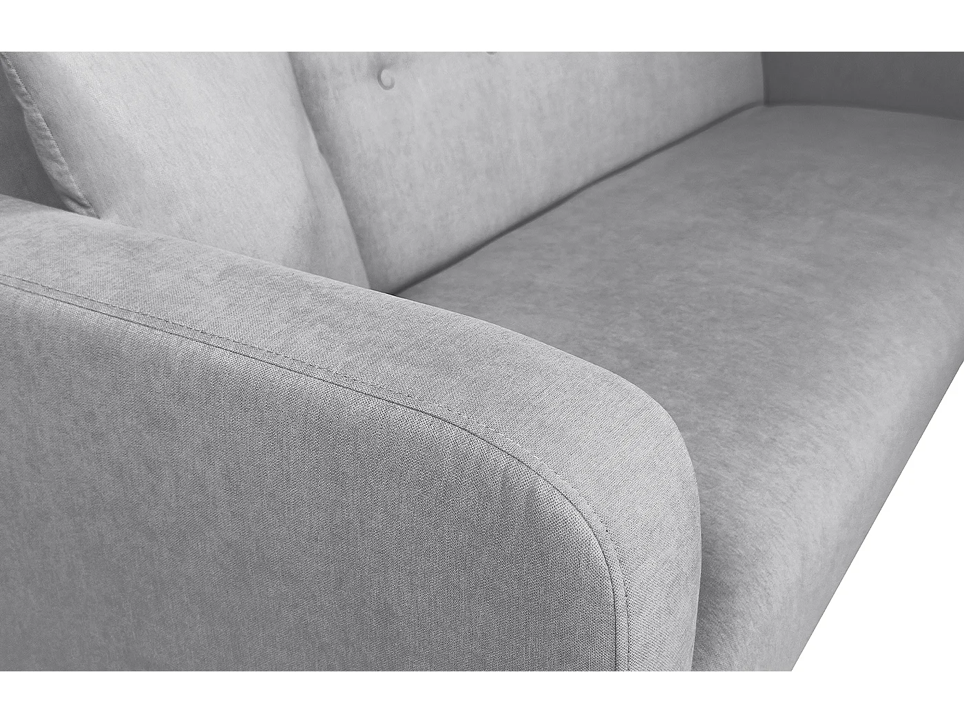 Divano letto clic clac in tessuto grigio, divano 3 posti mod. Henry