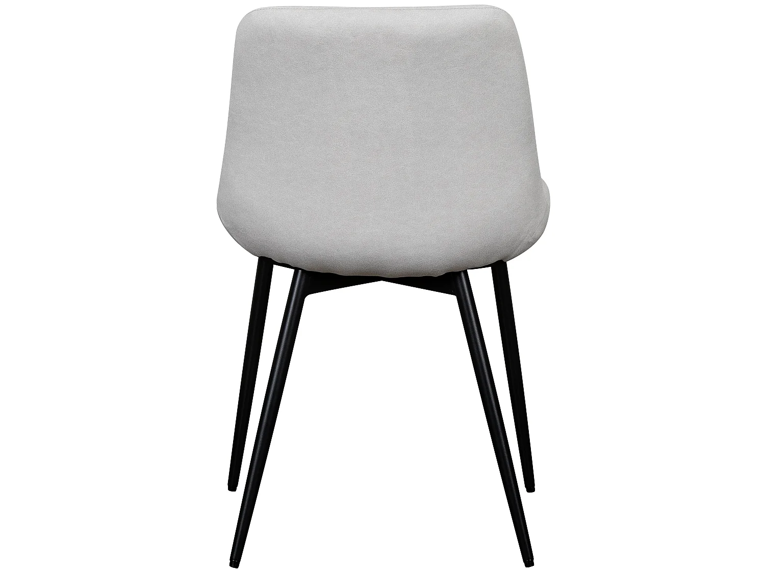 Chaise tapissée - velours beige clair - ROPLOY