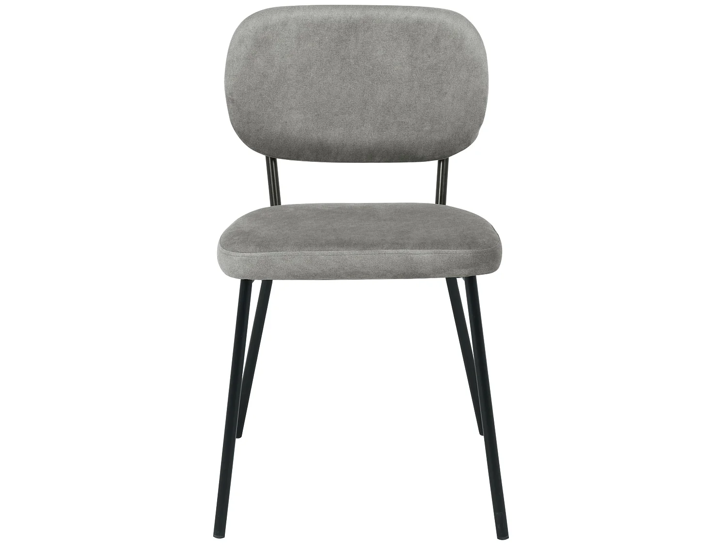 Chaise tapissée - gris - BREVERY