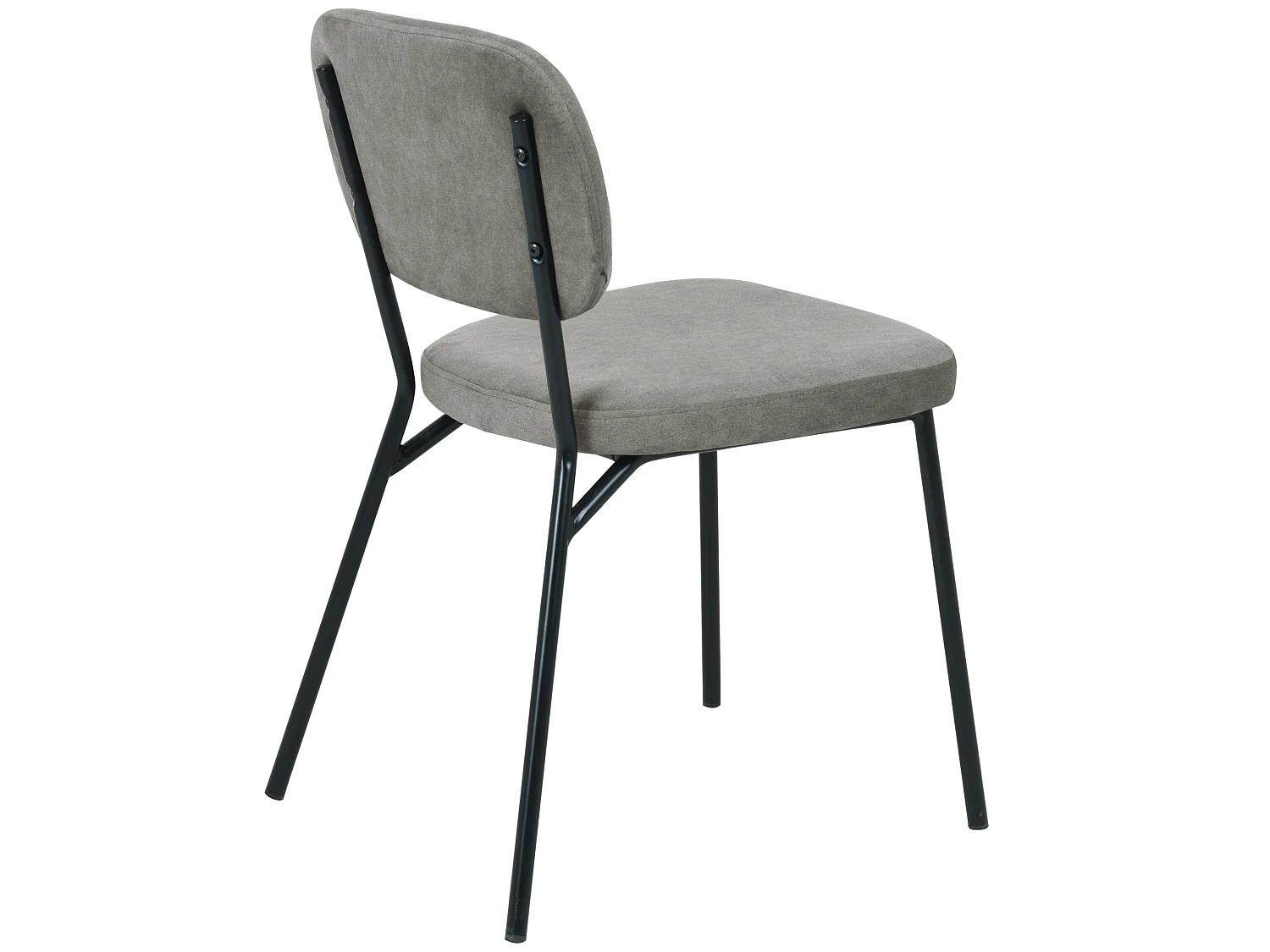 Chaise tapissée - gris - BREVERY