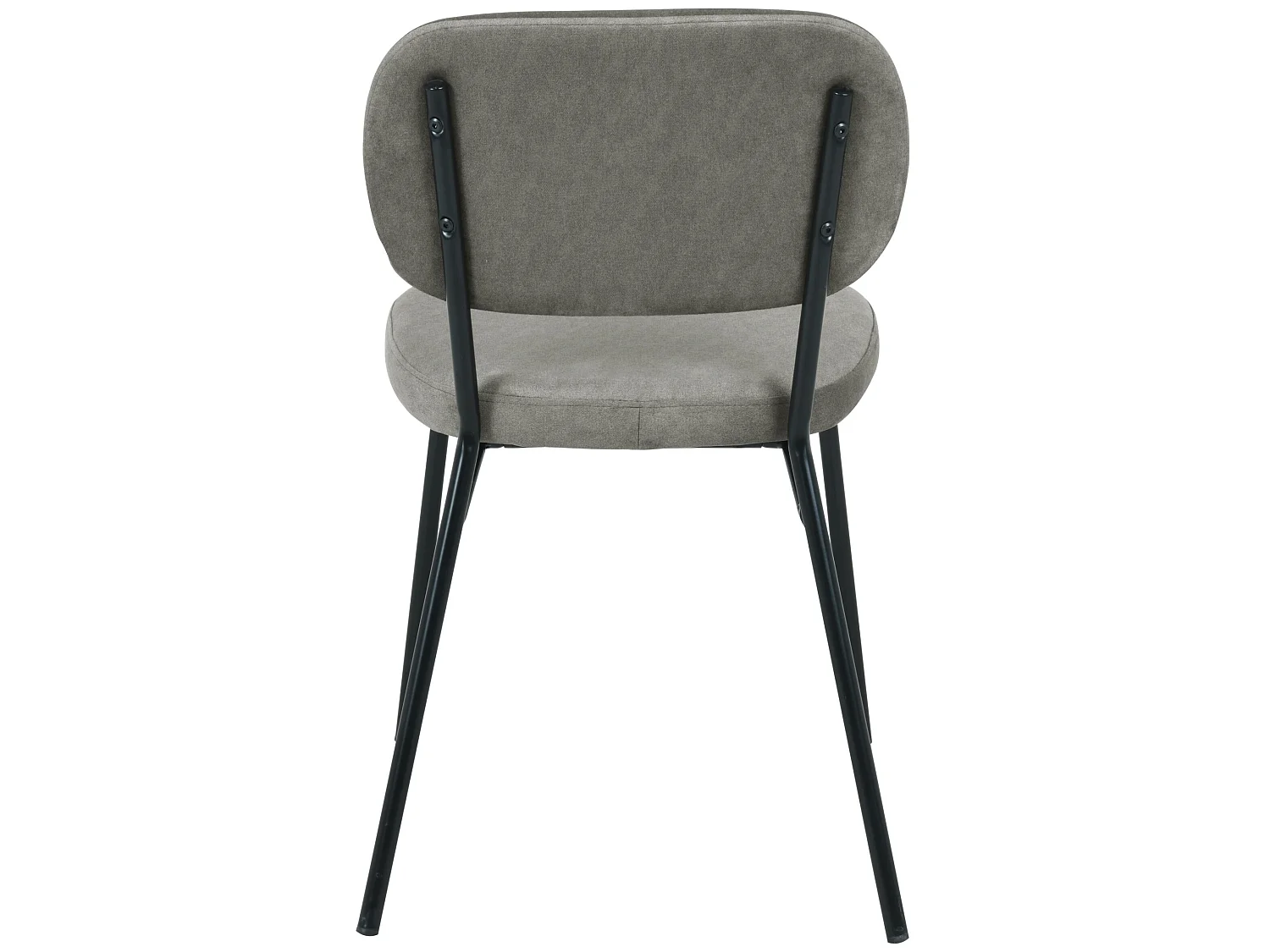 Chaise tapissée - gris - BREVERY