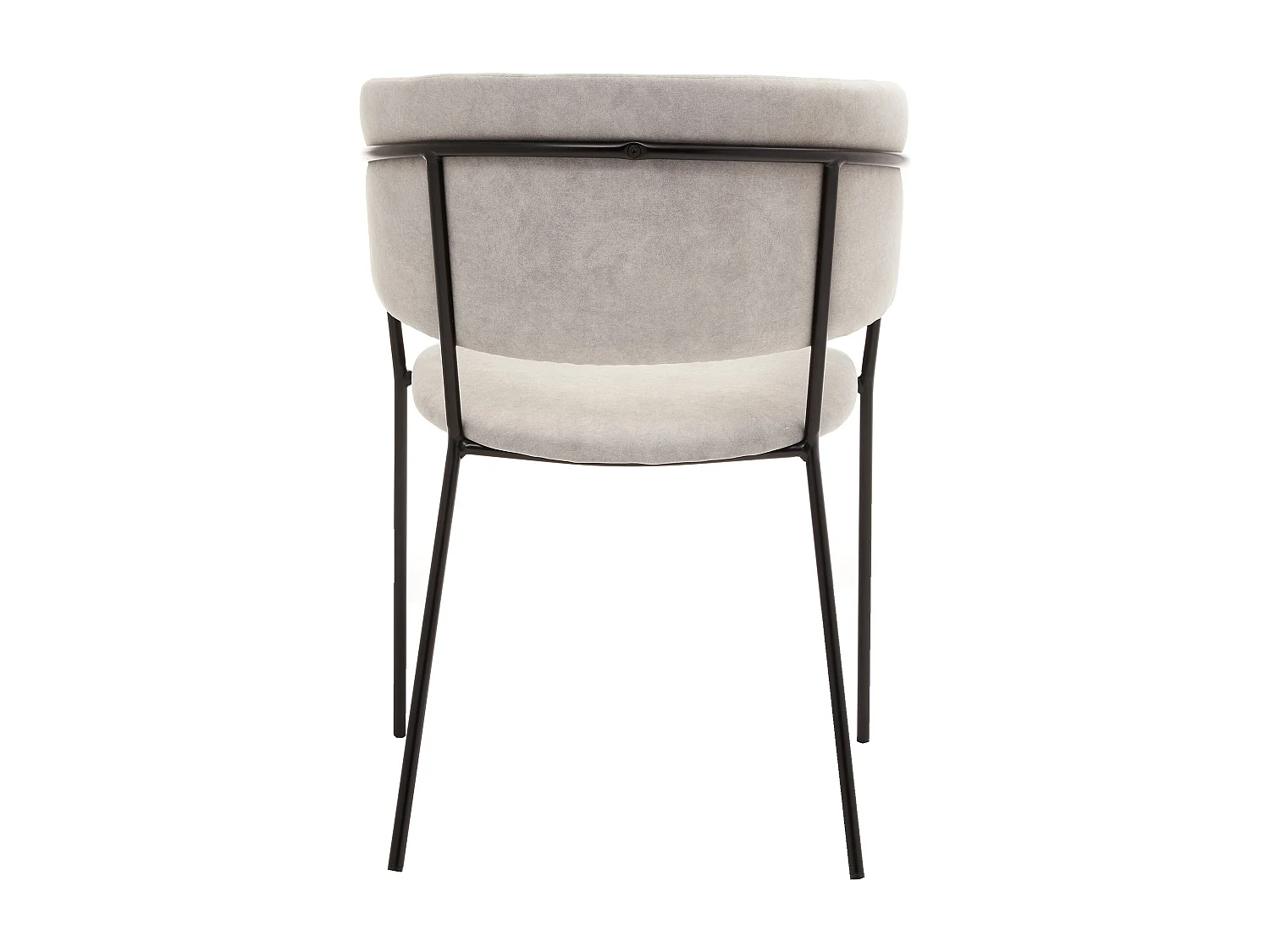Chaise tapissée - gris/base noir - PROOLS