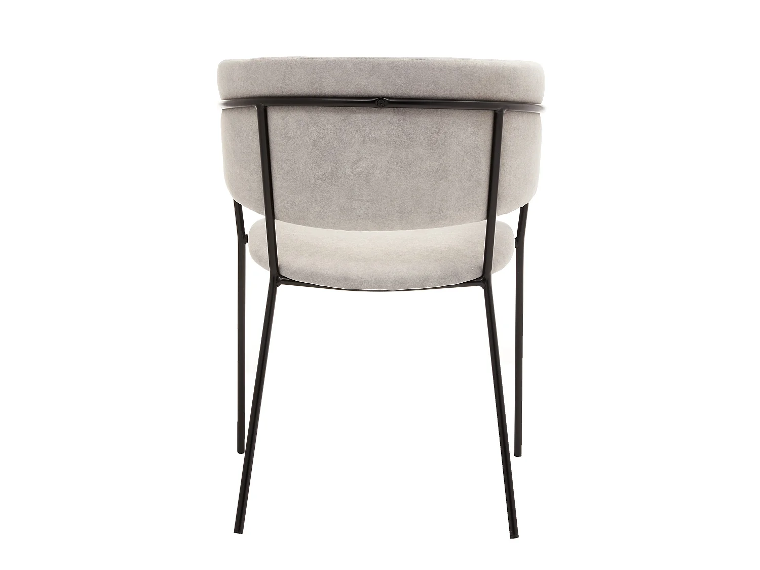 Chaise tapissée - gris/base noir - PROOLS