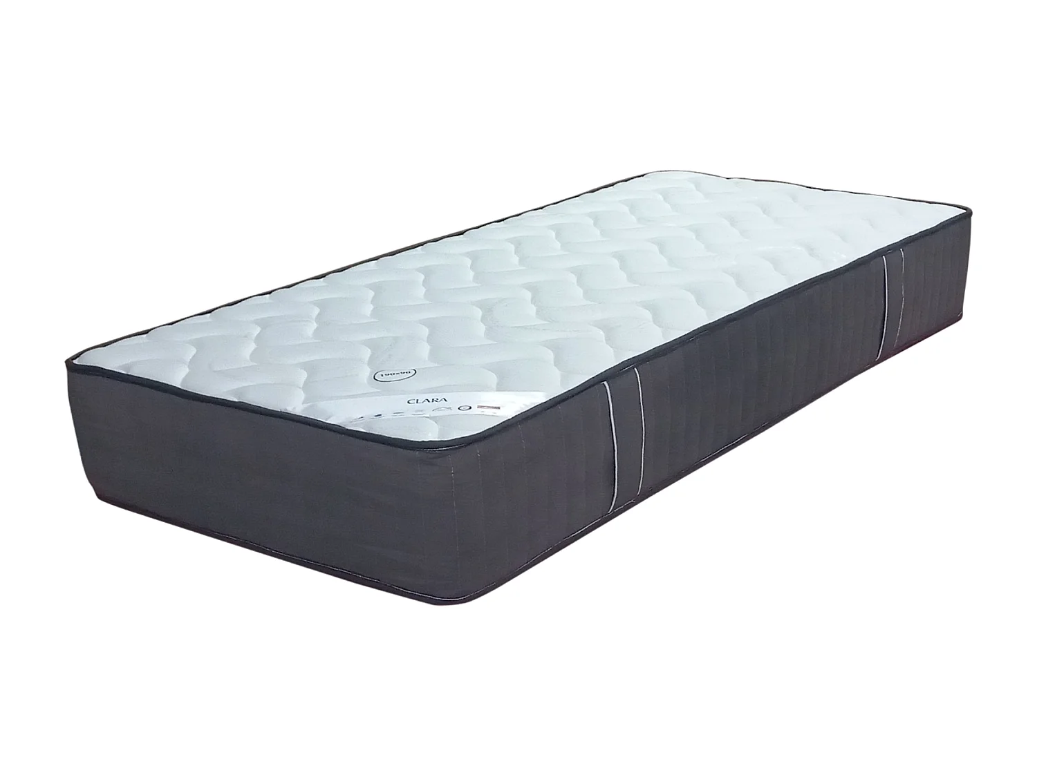 Nuits D'or Matelas 80x190 cm Memoire de Forme 65 kg/m3 + Alese 80x190 x Hauteur 30 cm Ferme - 5 Zones de Confort - ame r