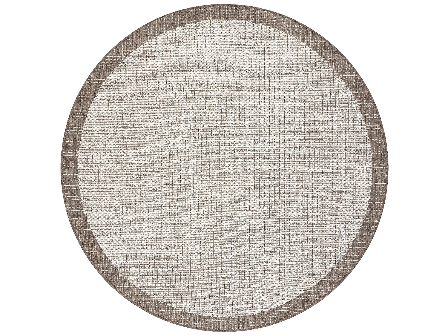 Tapete SIZAL FLOORLUX CIRCULO 20401 Quadro champanhe / taupe cercle 160 cm