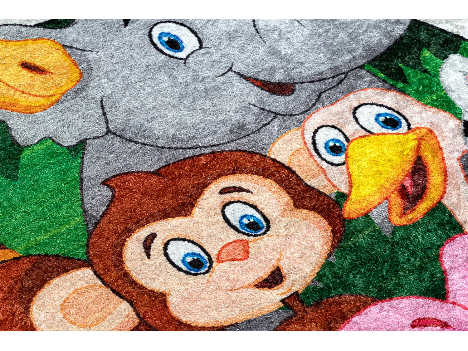 Tapis lavable JUNIOR 51595.801 cercle animaux, Afrique pour les enfant cercle 160 cm