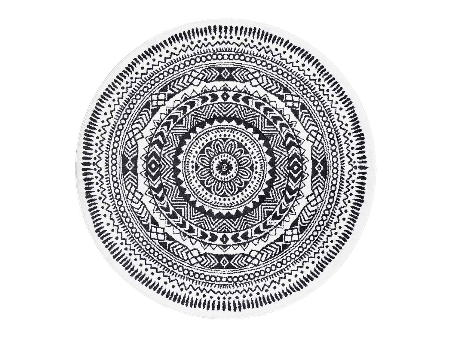 Tapijt FUN Napkin serweta wiel - grijs cercle 200 cm