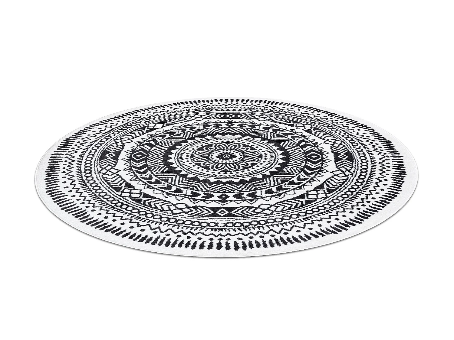 Tapijt FUN Napkin serweta wiel - grijs cercle 200 cm