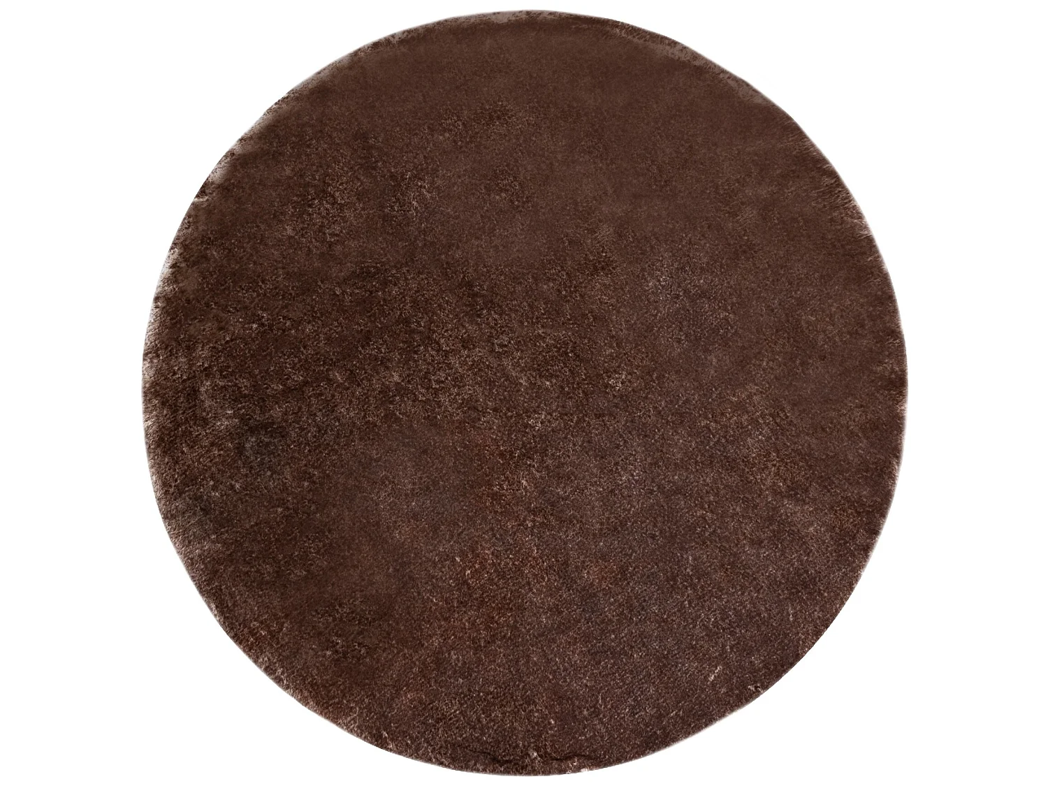 Tapis de lavage moderne LAPIN circle shaggy, antidérapant ivoire / Ch cercle 100 cm