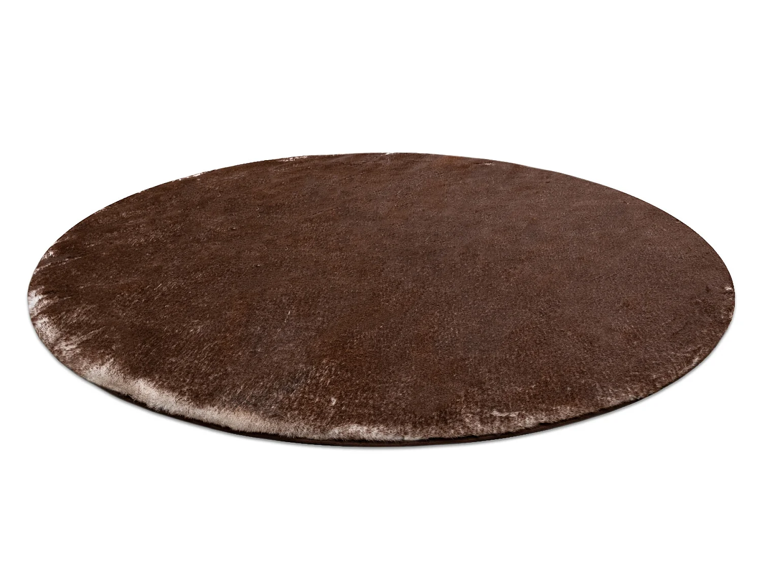Tapis de lavage moderne LAPIN circle shaggy, antidérapant ivoire / Ch cercle 100 cm