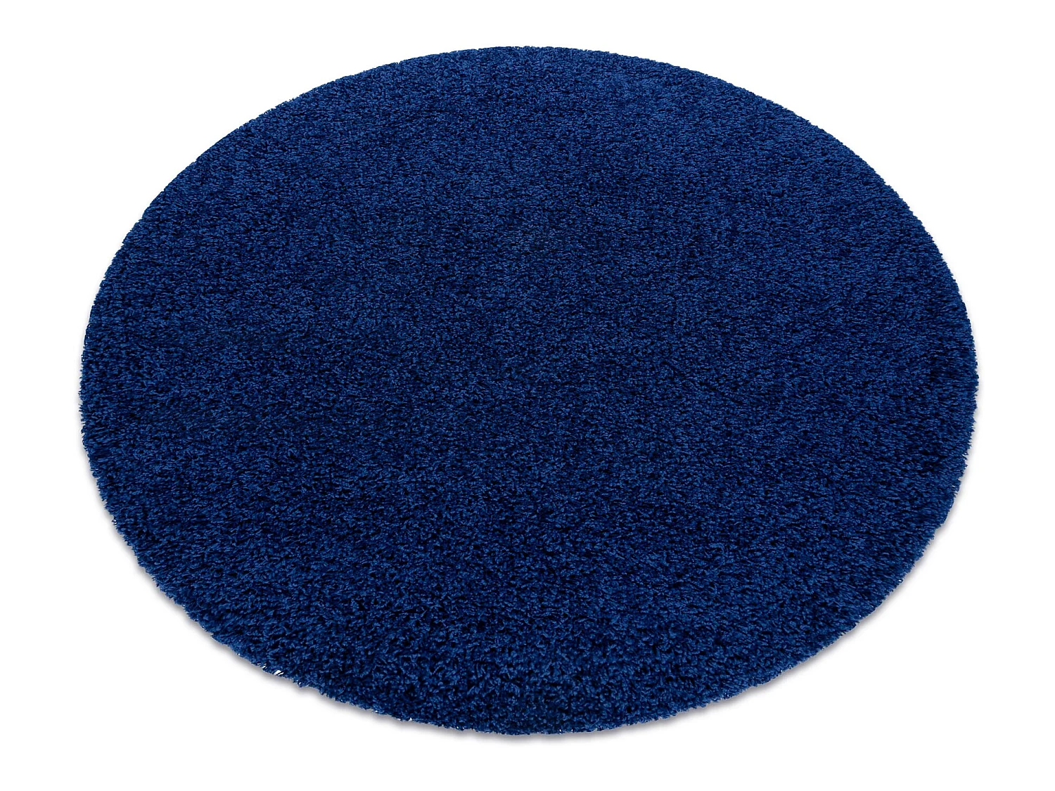 Tapijt SOFFI ROND shaggy 5cm blauw cercle 120 cm