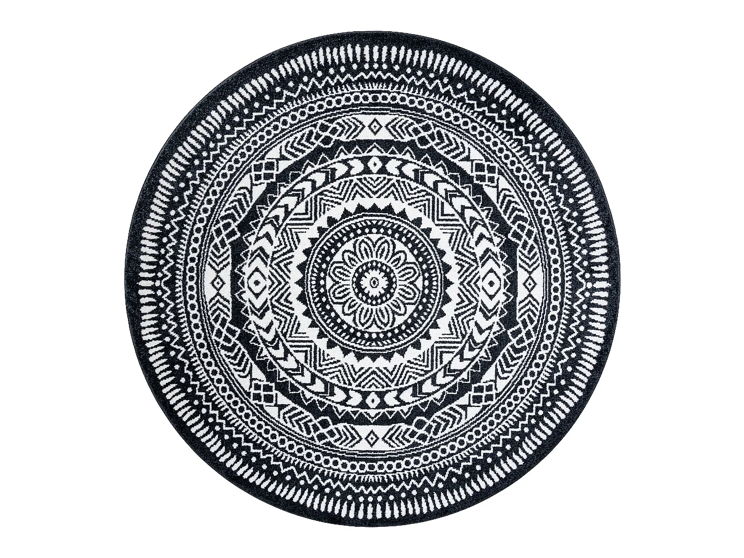 Tapis FUN Napkin, serviette de table cercle - noir cercle 100 cm