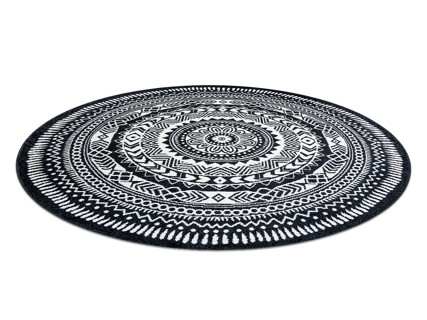 Tapis FUN Napkin, serviette de table cercle - noir cercle 100 cm