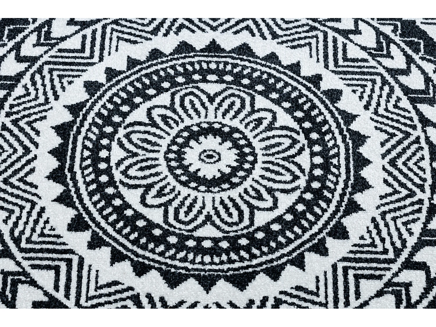 Tapis FUN Napkin, serviette de table cercle - noir cercle 100 cm