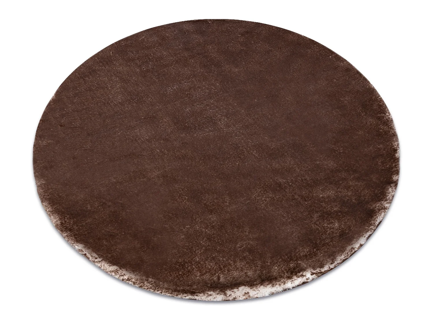 Tapis de lavage moderne LAPIN circle shaggy, antidérapant ivoire / Ch cercle 120 cm