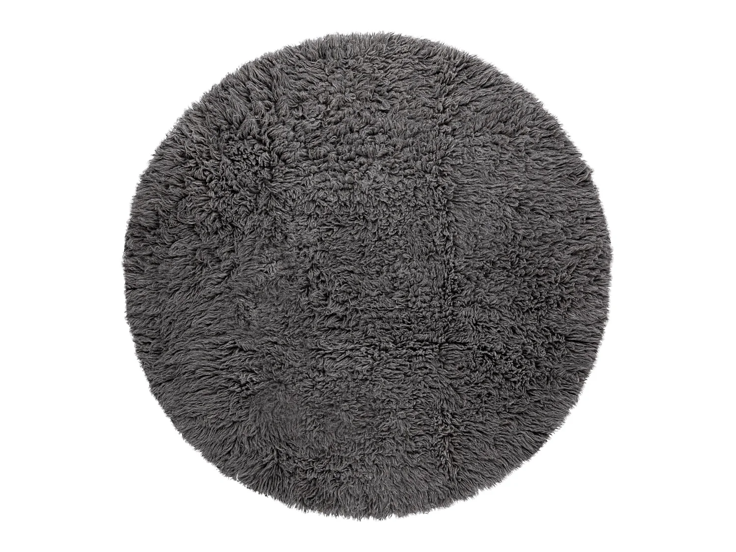 Vlokjes wol ROND grijs cercle 200 cm