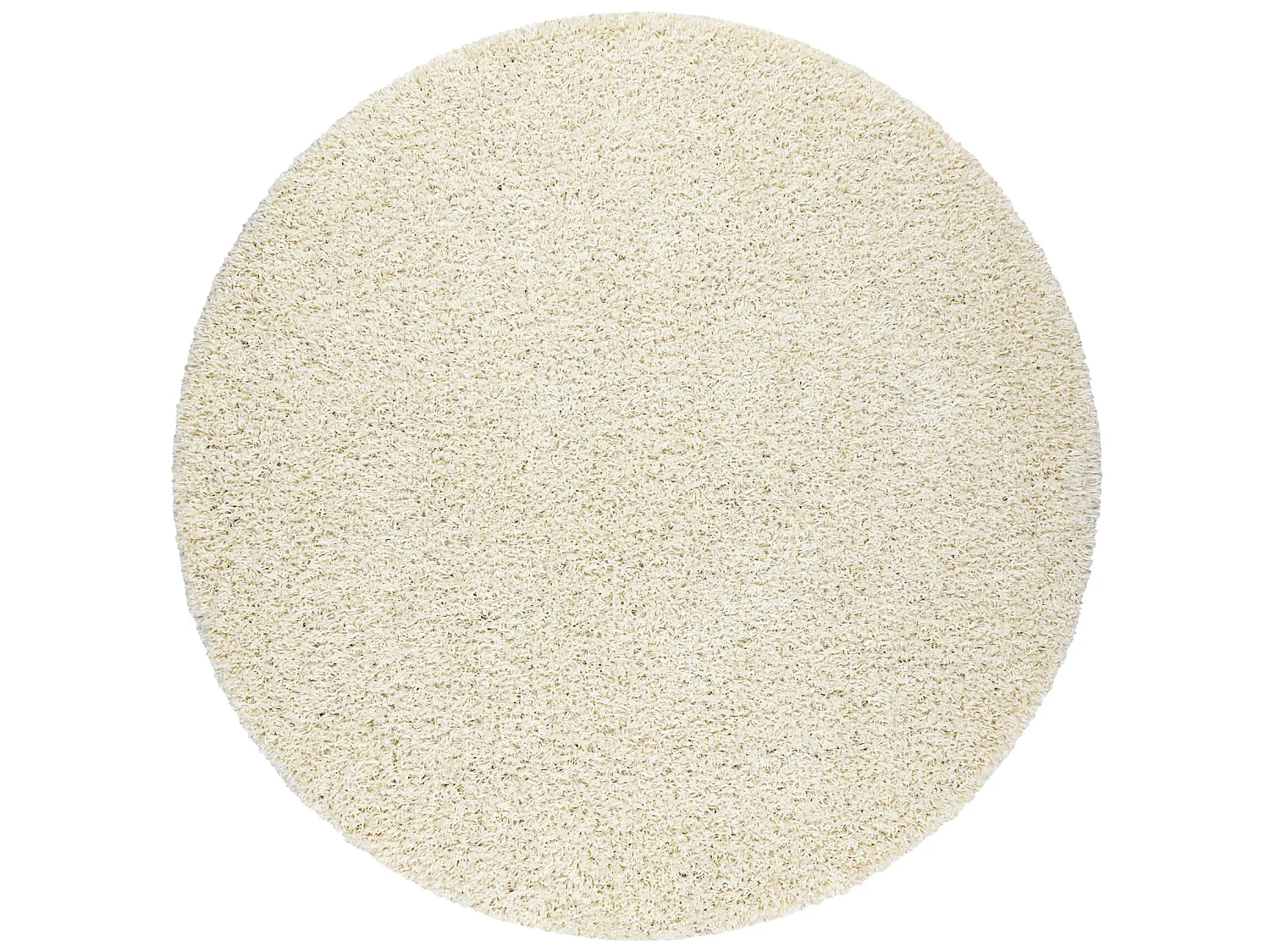 Tapijt SOFFI ROND shaggy 5cm crème cercle 80 cm