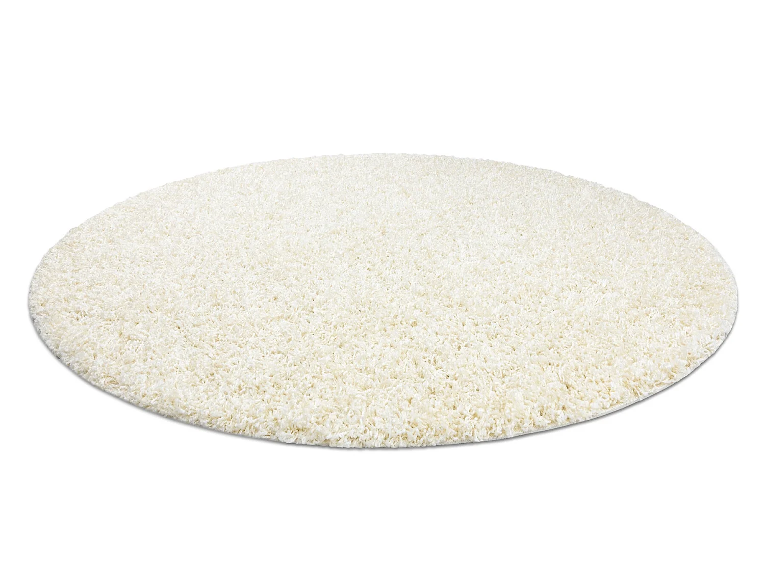Tapijt SOFFI ROND shaggy 5cm crème cercle 80 cm