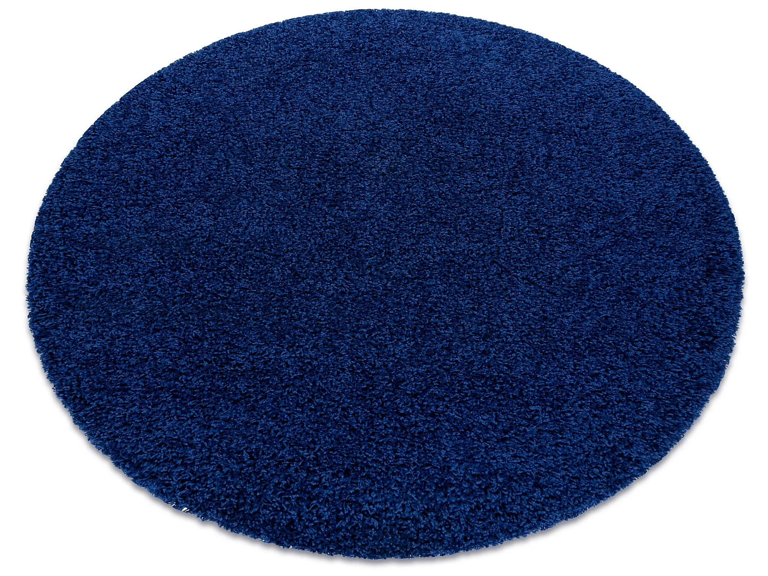 Tapijt SOFFI ROND shaggy 5cm blauw cercle 80 cm