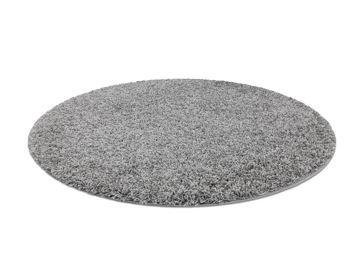 Tapijt SOFFI ROND shaggy 5cm grijskleuring cercle 120 cm