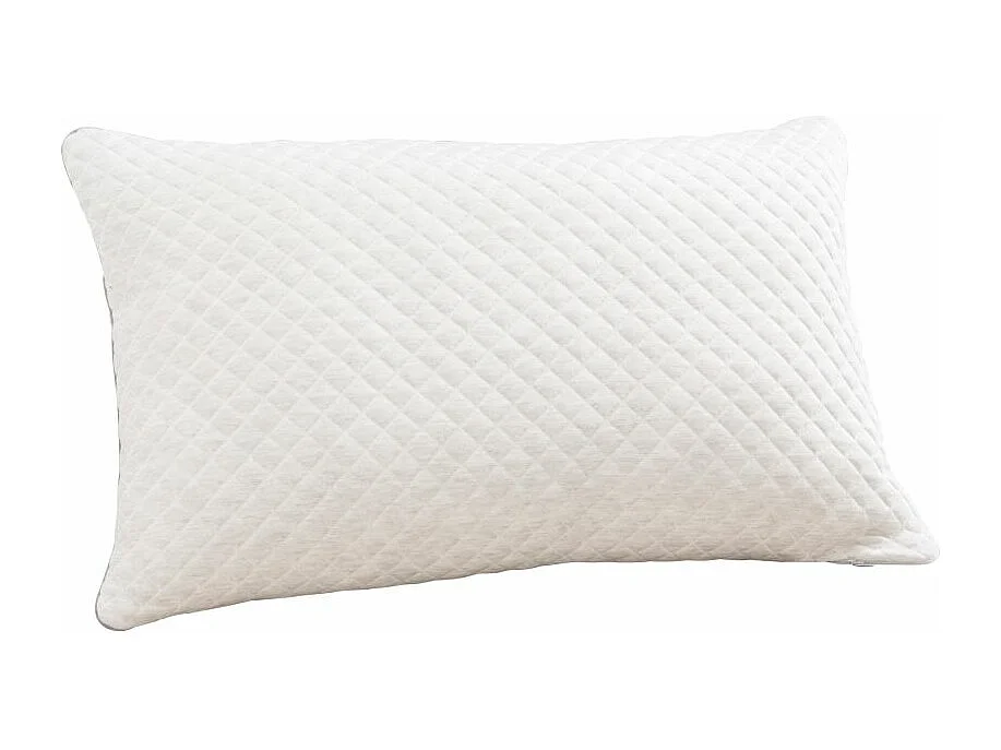 Ensemble Matelas Mousse Luxe - 90x190 et 1 Oreiller mémoire 50x70 - Sommier tapissier noir