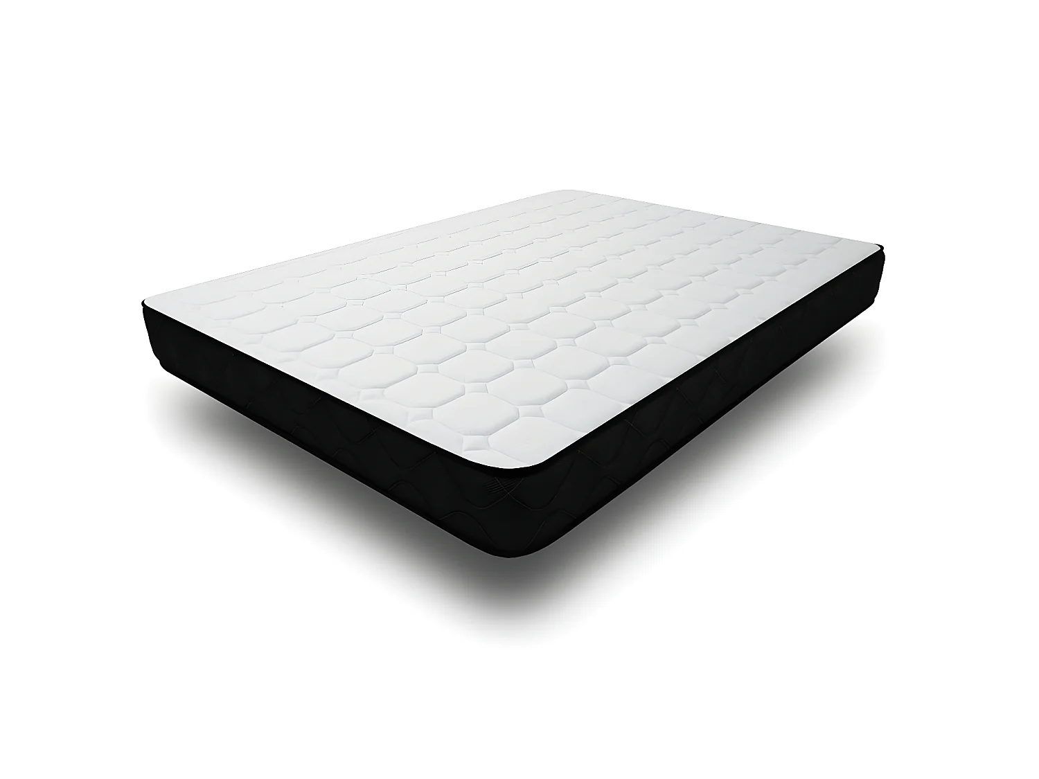 Ensemble Matelas mousse Memory - 160x200 - accueil mémoire de forme - Sommier blanc