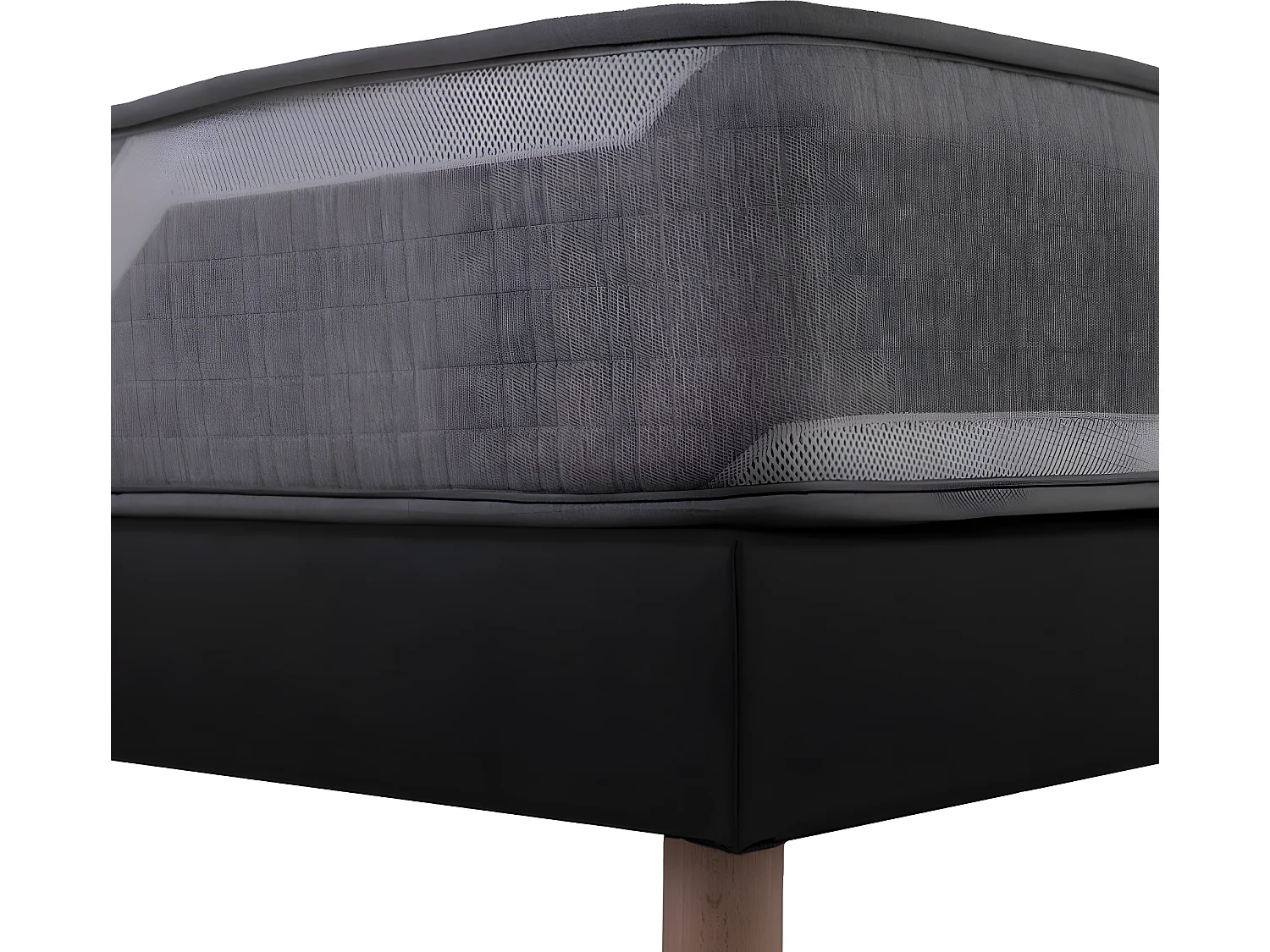 Ensemble Matelas 90x190cm ressorts  Select - accueil mémoire de forme et Sommier noir