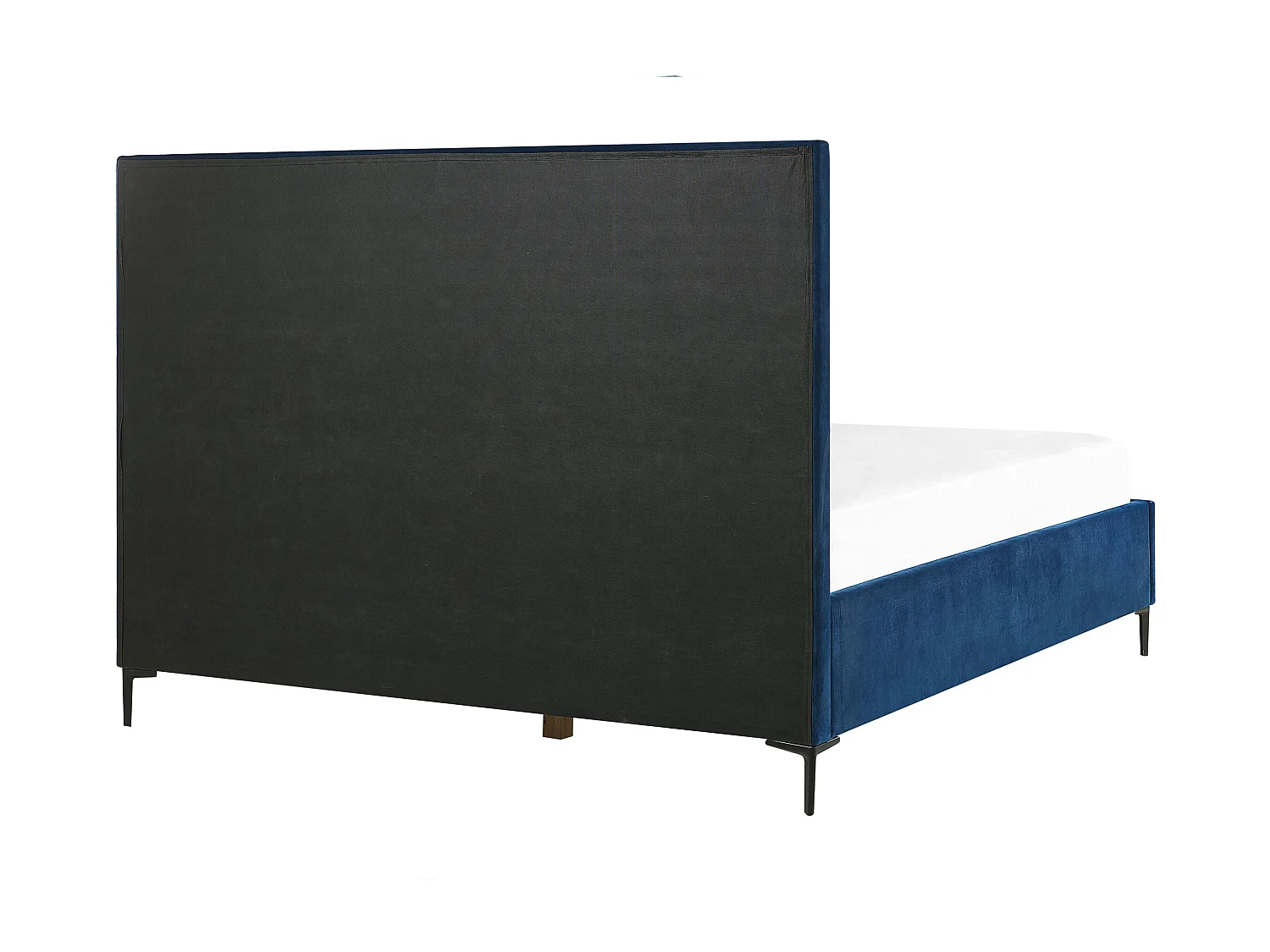 Slaapkamerset Fluweel SEZANNE 140 x 200 cm Marineblauw