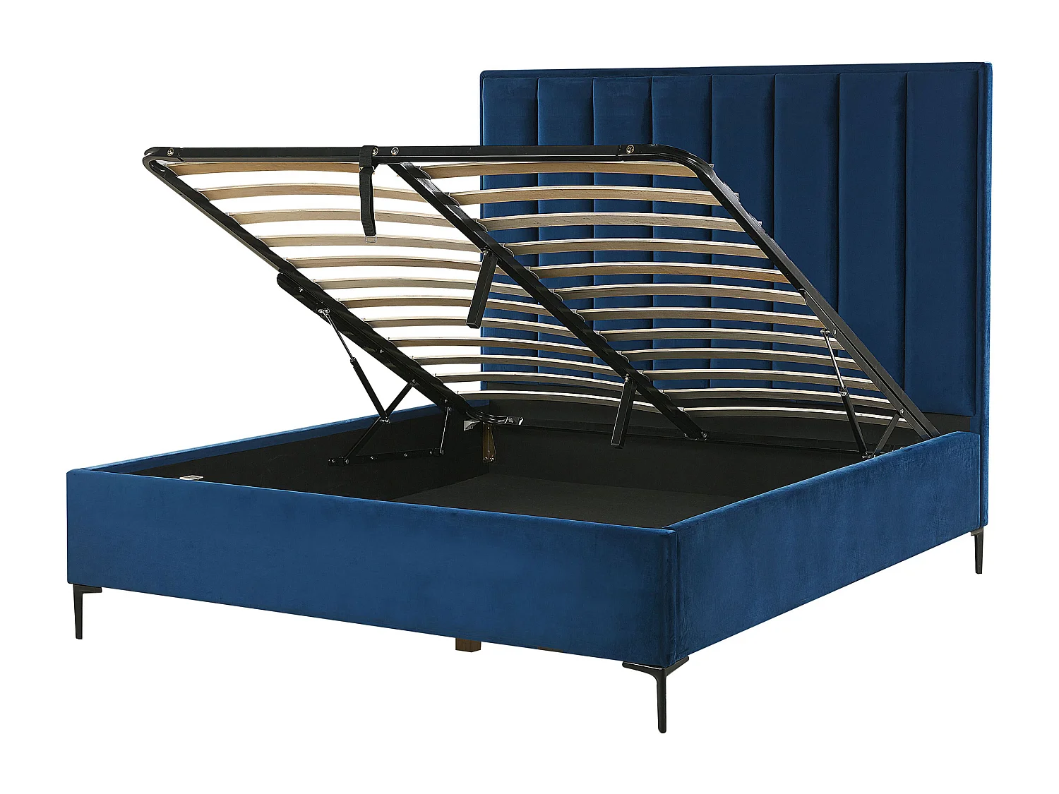 Ensemble de chambre Velours SEZANNE 140 x 200 cm Bleu marine