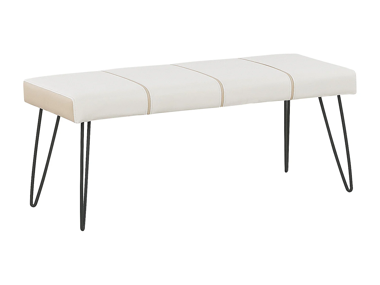 Slaapkamerset Kunstleer BETIN 180 x 200 cm Crème