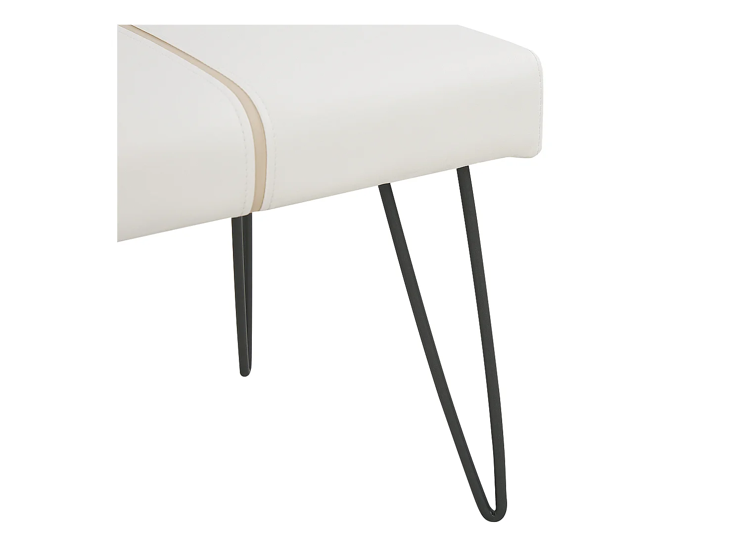 Slaapkamerset Kunstleer BETIN 180 x 200 cm Crème