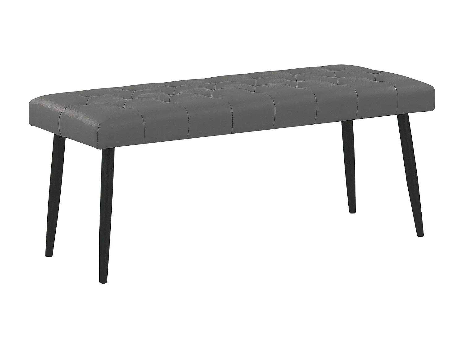 Slaapkamerset Kunstleer ESSONNE 160 x 200 cm Grijs