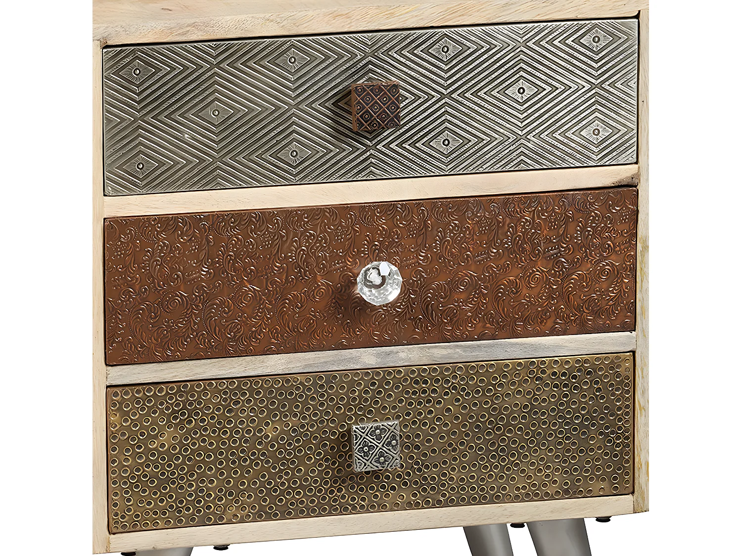 RAZON - Chevet 3 Tiroirs