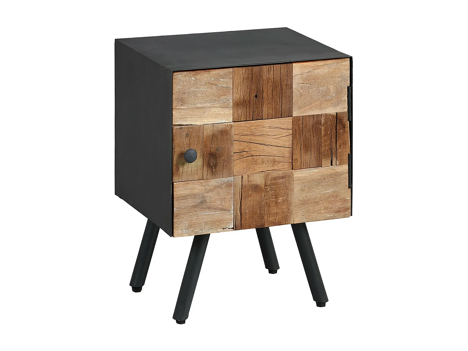 FULBERT - Chevet 1 Porte Acier et Bois Massif