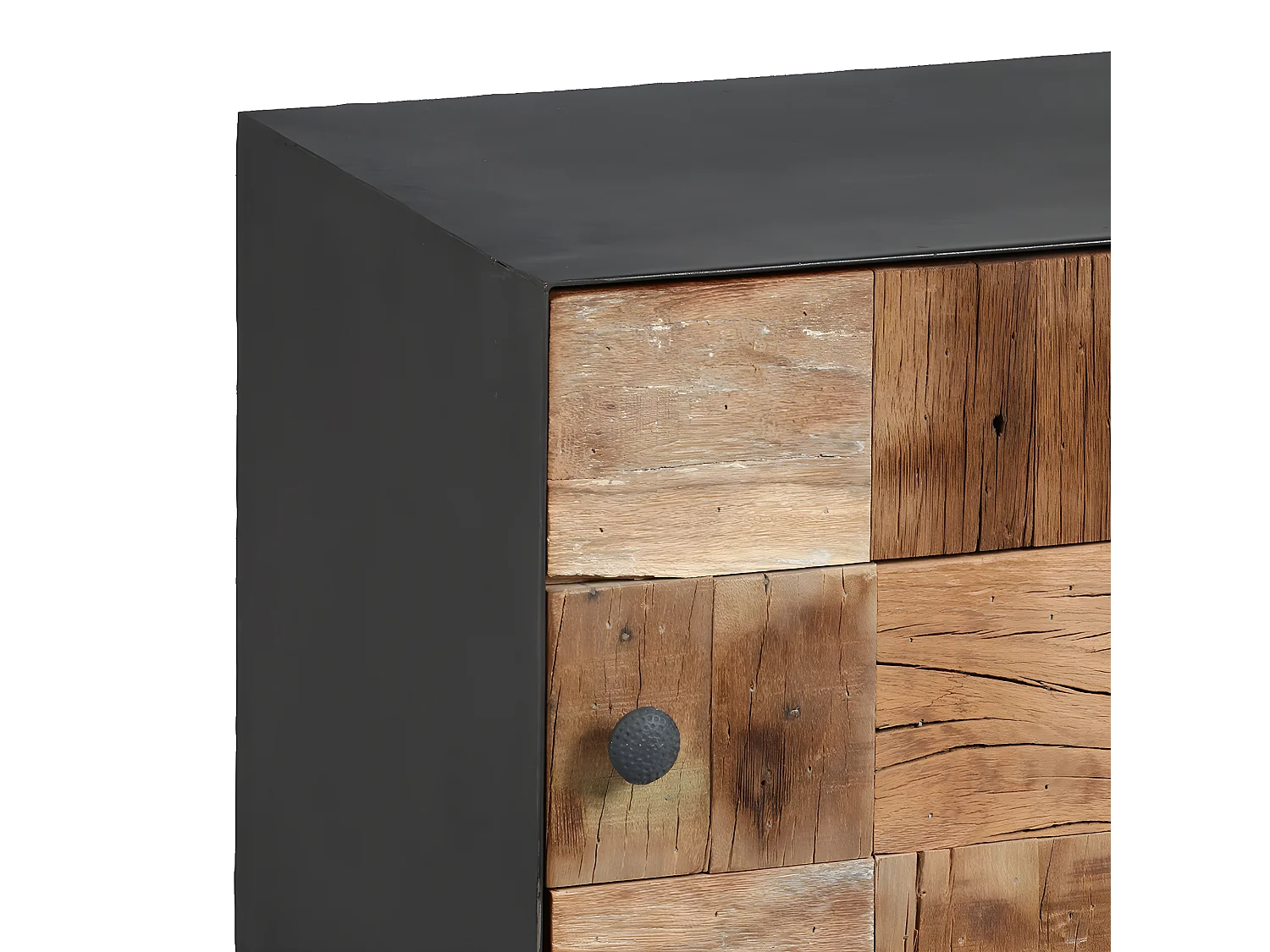 FULBERT - Chevet 1 Porte Acier et Bois Massif