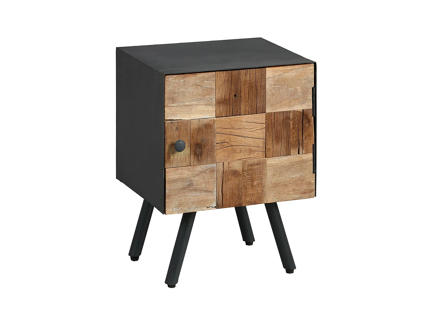 FULBERT - Chevet 1 Porte Acier et Bois Massif