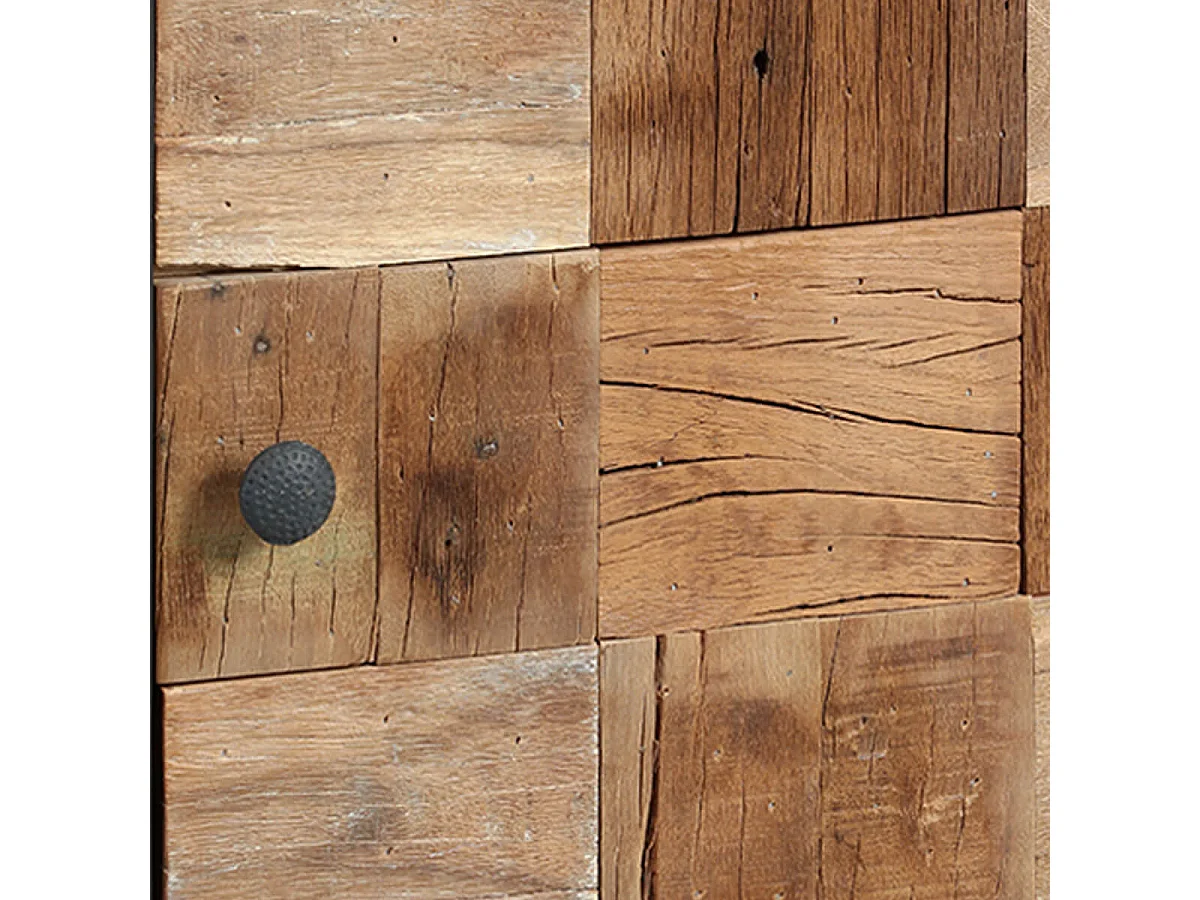 FULBERT - Chevet 1 Porte Acier et Bois Massif