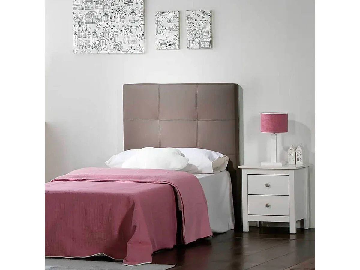 FRED - Chevet 2 Tiroirs Bois Massif Coloris Blanc