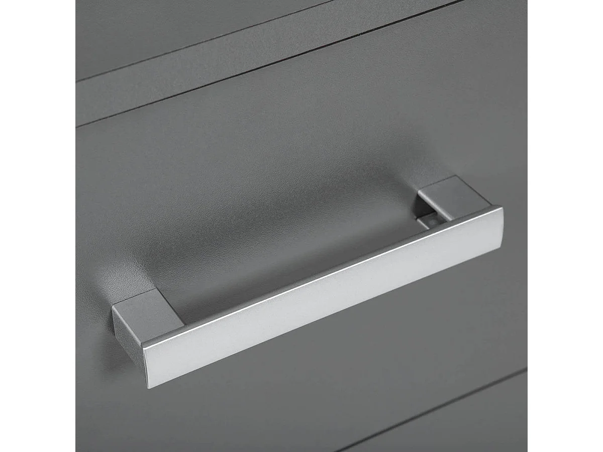 ZEINE - Chevet 2 Tiroirs Coloris Gris Graphite