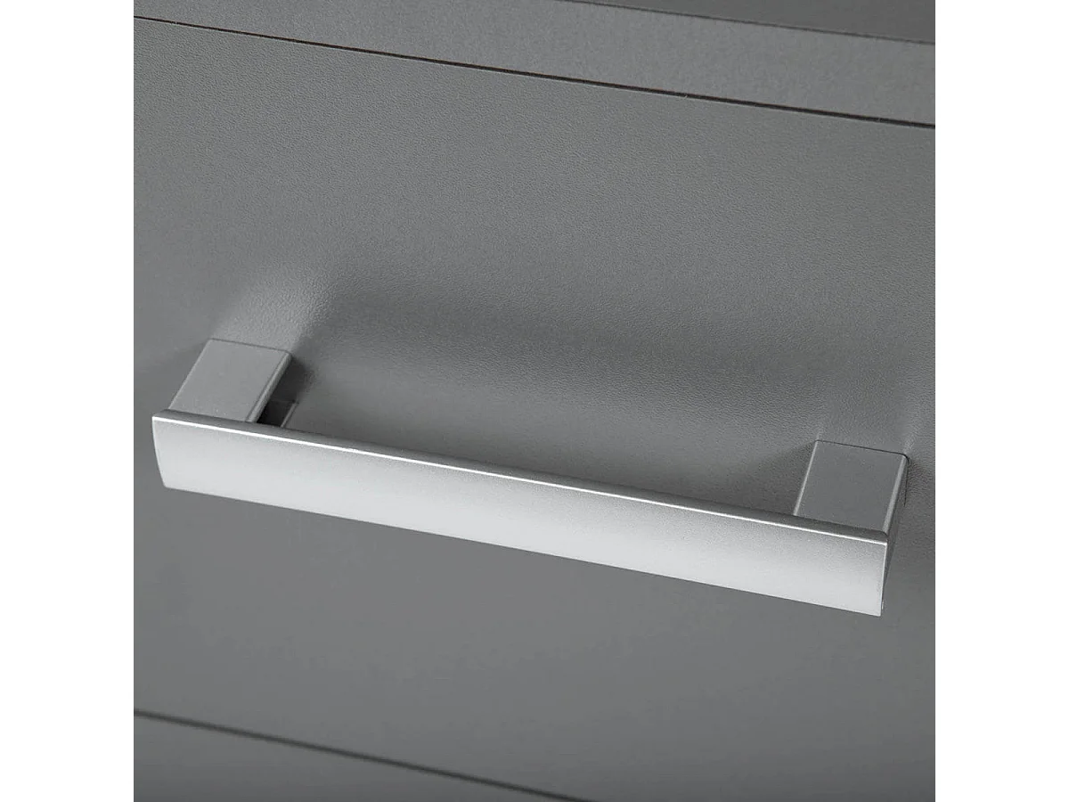 ZEINE - Chevet 2 Tiroirs Coloris Gris Graphite