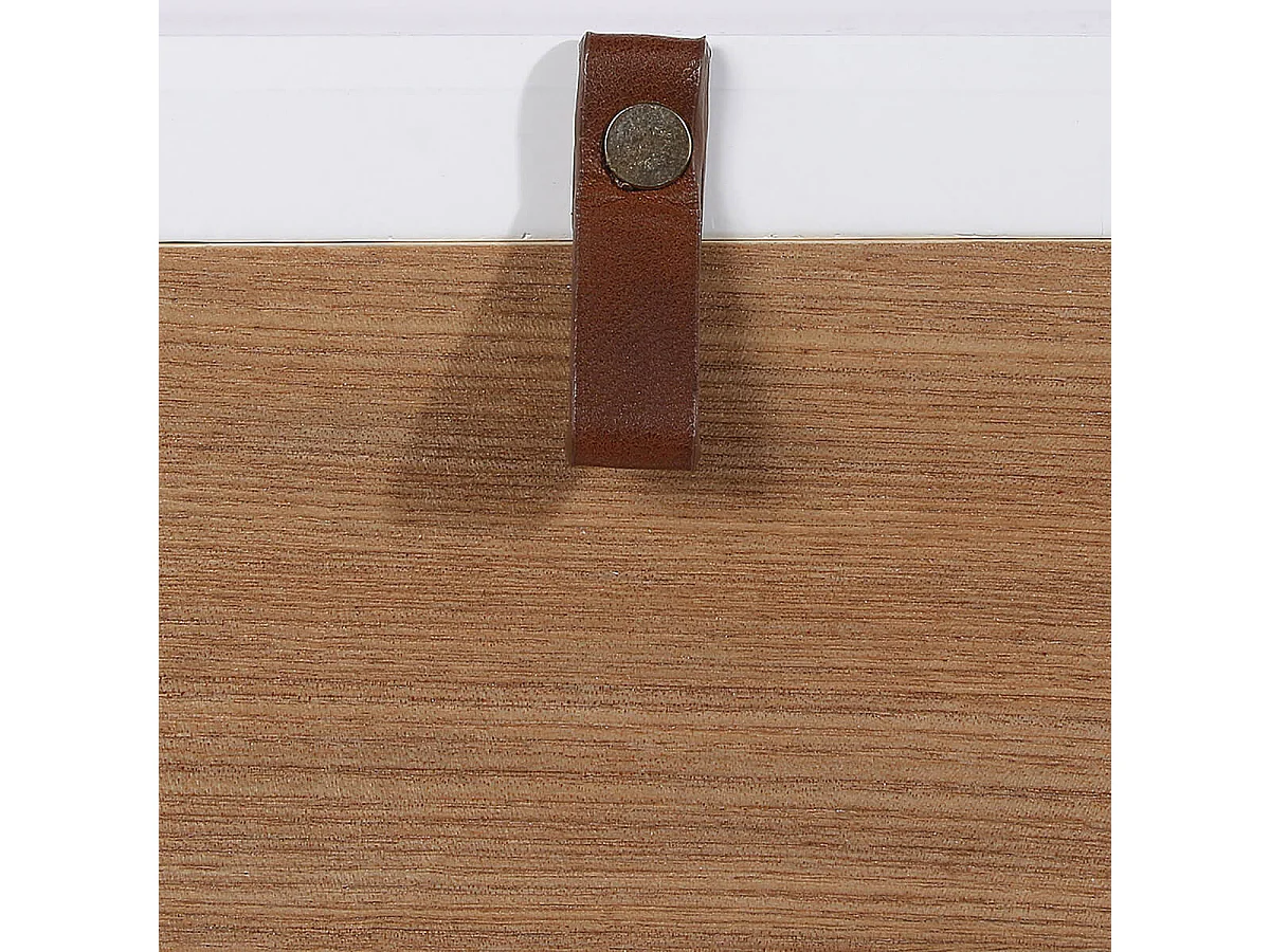 ELANNA - Chevet Vintage avec Porte Abattante