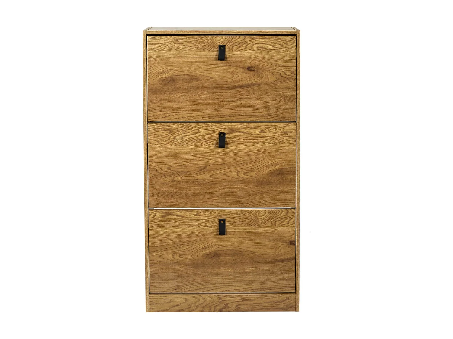 CLARY - Meuble à Chaussures 3 Portes Effet Bois