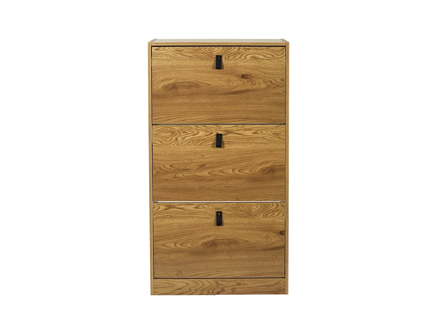 CLARY - Meuble à Chaussures 3 Portes Effet Bois