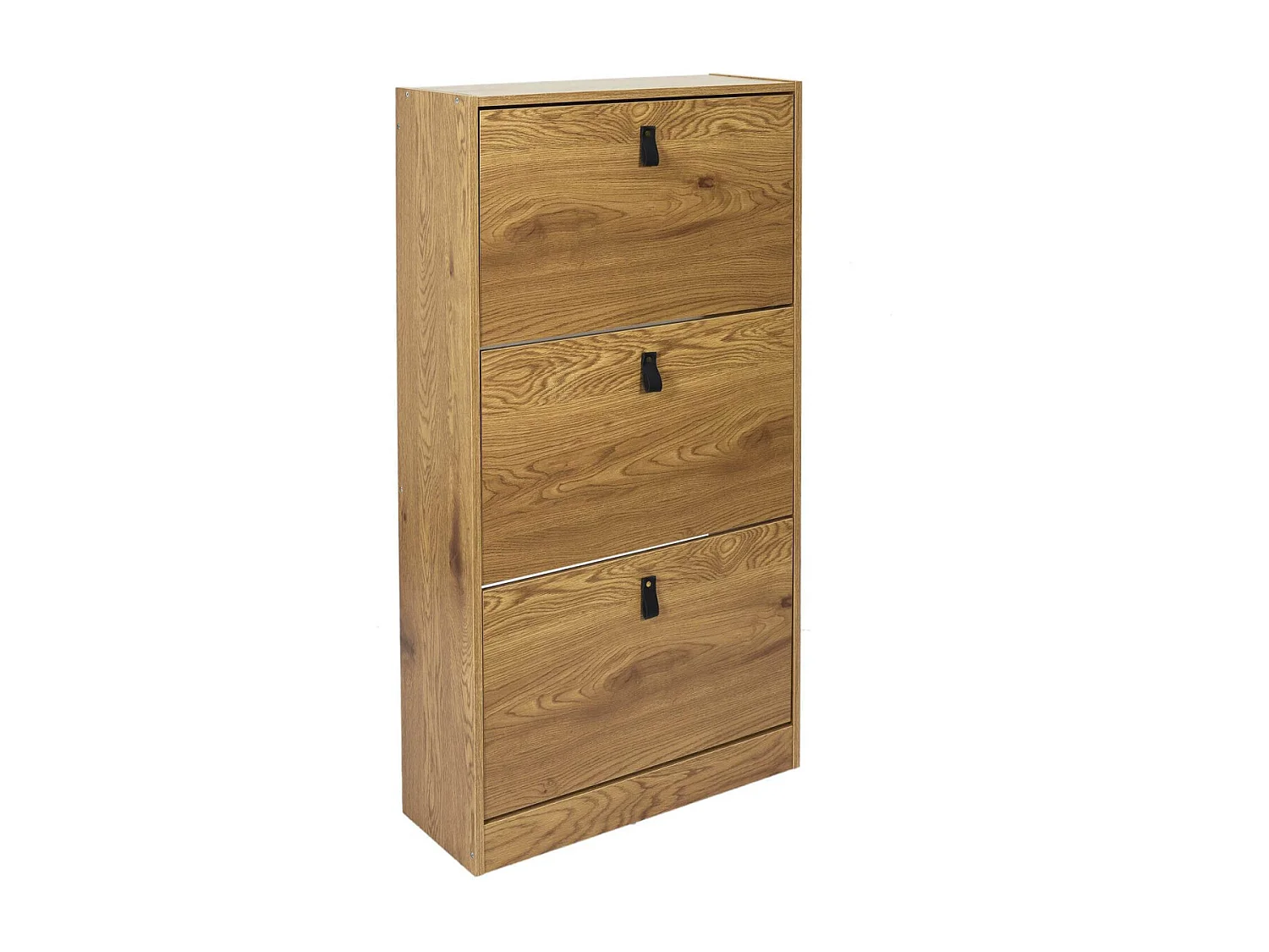 CLARY - Meuble à Chaussures 3 Portes Effet Bois