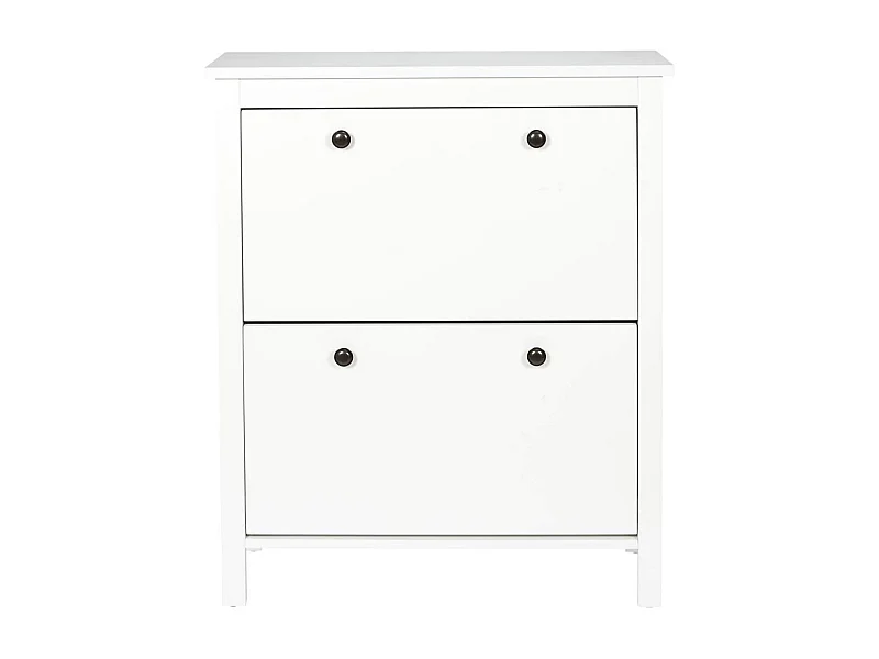 MARTIKA - Meuble à Chaussures 2 Portes Blanc