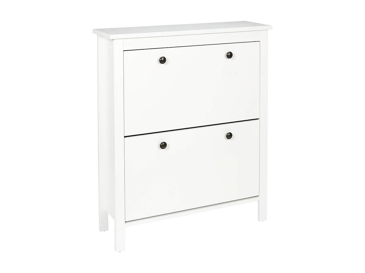 MARTIKA - Meuble à Chaussures 2 Portes Blanc